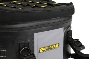 Photo of Hurricane Dual Sport Tail Bag (SE-4012) on white background close up of waterproof zipper